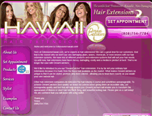 Tablet Screenshot of extensionshawaii.com